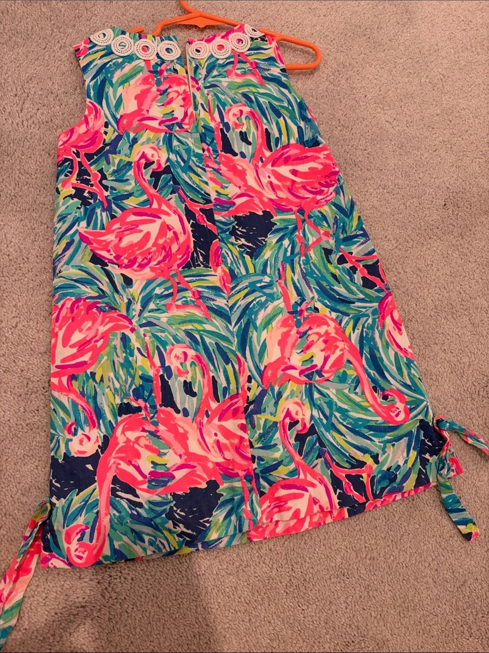 Lilly Pulitzer Neon Flamingo Print Shift Dress